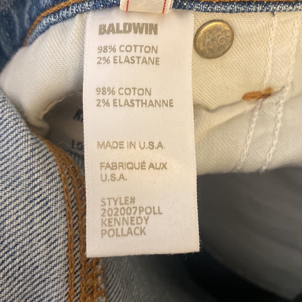 Baldwin Kennedy low rise boyfriend jeans size 27 waist - Picture 12 of 14